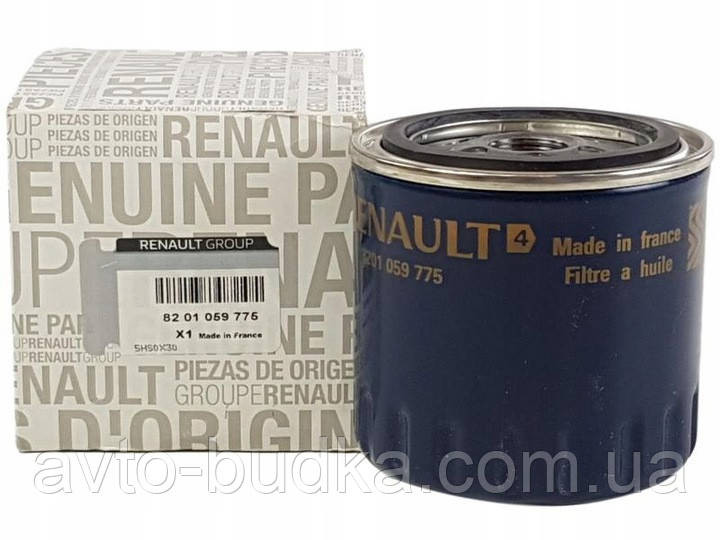 Фільтр масляний Рено Меган III 1.9dCI 2008> RENAULT (Оригінал) 8201059775 Новий Розділ - фото 1