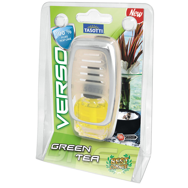 Ароматизатор для авто на обдув "Verso" Green Tea (Зелений чай) 8мл Tasotti Київ - фото 1