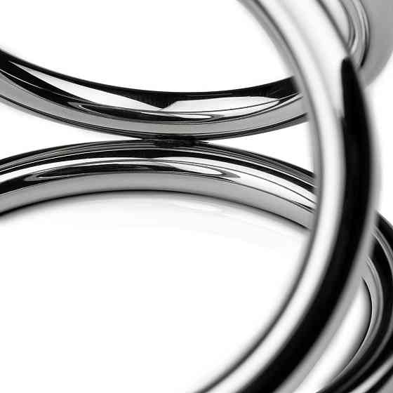 Потрійне ерекційне кільце Sinner Gear Unbendable – Triad Chamber Metal Cock and Ball Ring – Large Sex Aura Київ