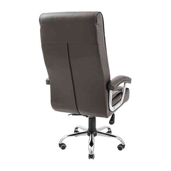 Офісне крісло керівника Burgas Roсky Хром M2 Anyfix Темно-коричневий Київ