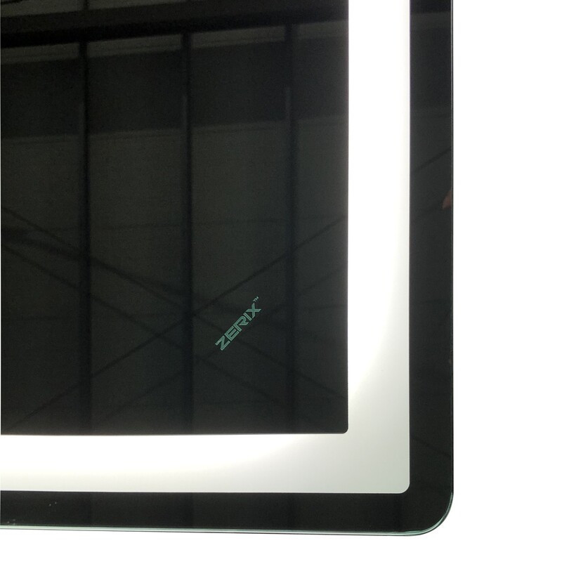 Зеркало Zerix Sansa MR01-80x60-REVERSE с LED Touch, Anti-fog, диммером, регулятором яркости (ZX6049) Киев - изображение 6
