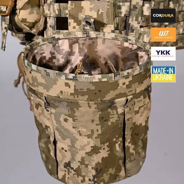 Тактична плитоноска М5 + 6 підсумків (без плит) Піксель Вінниця - фото 10