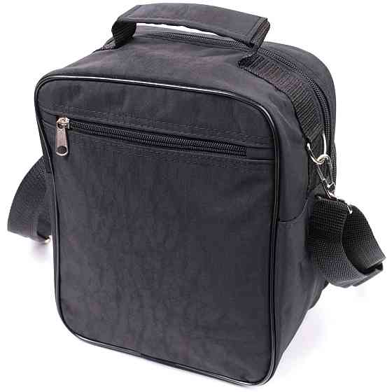 Сумка для чоловіків зі зручною ручкою з якісного поліестеру FABRA 22579 Чорний Київ