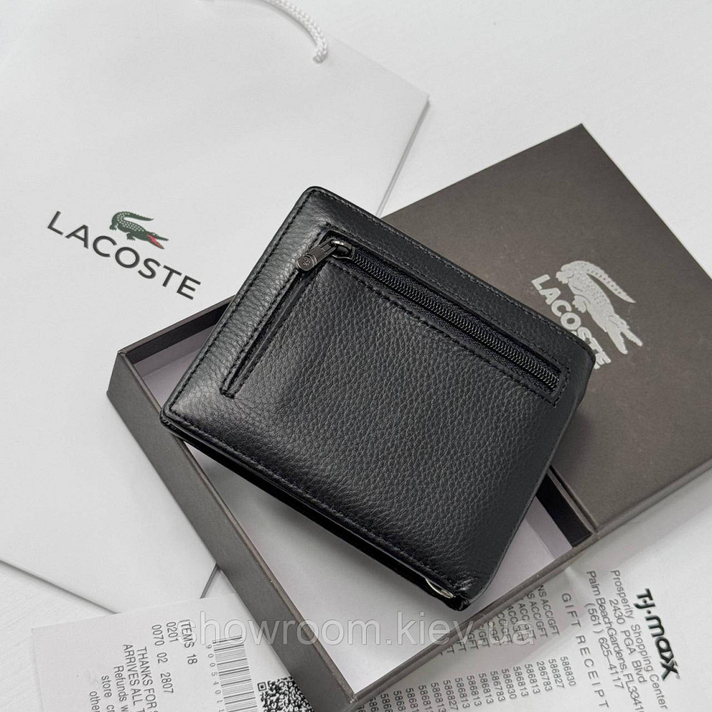 Мужской зажим Lacoste — кожаный, брендовый, для стильных мужчин (6607) Киев - изображение 6
