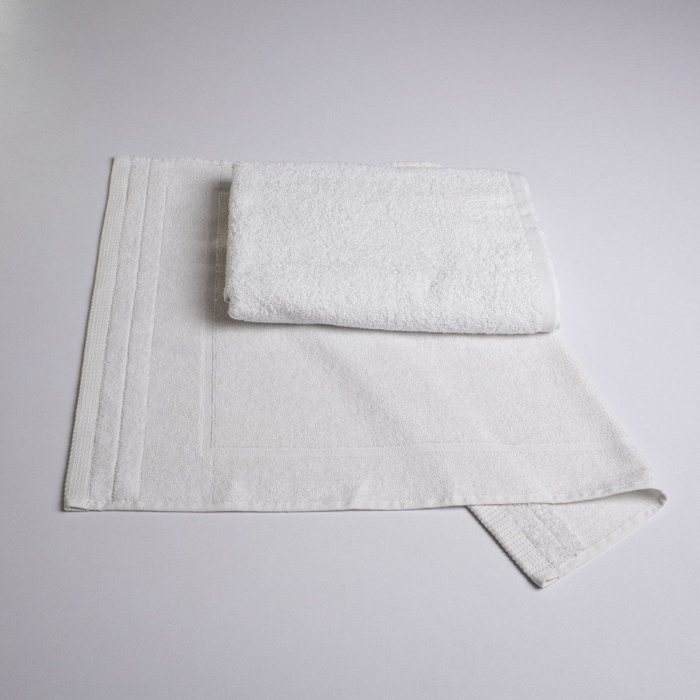 Набір банний махровий 2шт GM Textile 50х70см, 70х140см (Білий) Суми - фото 1
