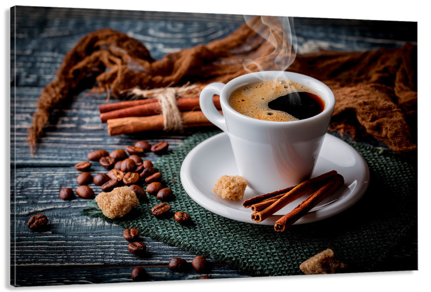 Картина холст в гостиную / спальню   Аромат кави  MLP_352 40x80 см Киев - изображение 1