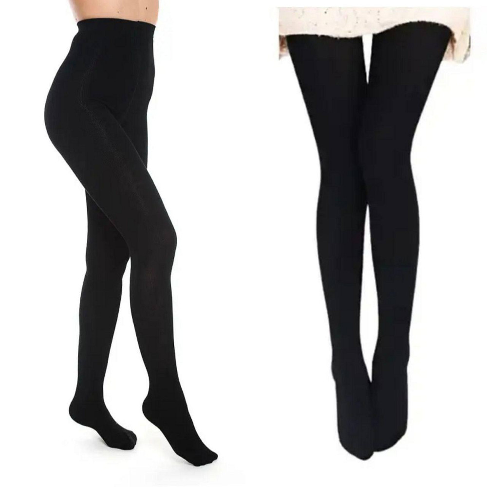 Жіночі базові теплі безшовні колготки на хутрі (ТЕРМО)  бамбук 80%, бавовна 10%, еластан 10%, хутро Одеса - фото 7