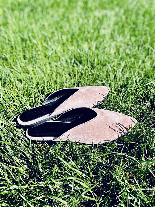 RONE Шльопанці жіночі RONE B-173 пудра (літо, замша натуральна) (3839) Коломия - фото 4