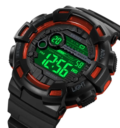 Годинник чоловічий спортивний наручний Skmei 2110 (Чорний з помаранчевим) Вінниця