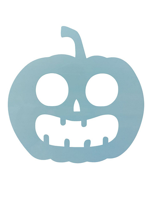 Хэллоуин трафарет Тыква из пластика 20 на 16 см серый Киев - изображение 2