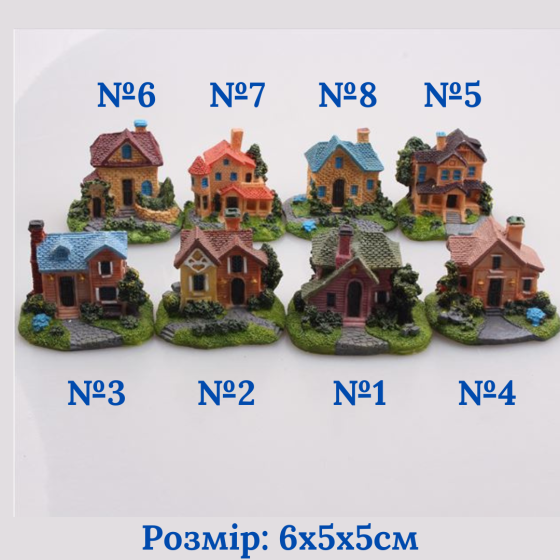Миниатюрные домик из полистоуна для мини-сада, флорариума, микроландшафта, миниатюры, песочного стола Одесса