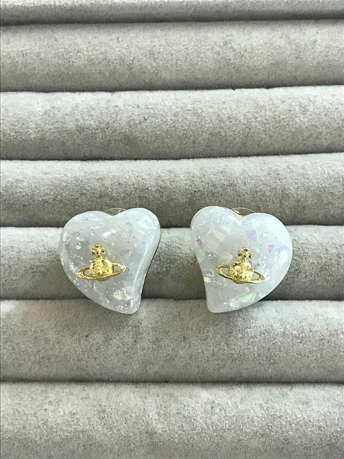 Брендові сережки Vivienne Westwood у позолоті Одеса - фото 1