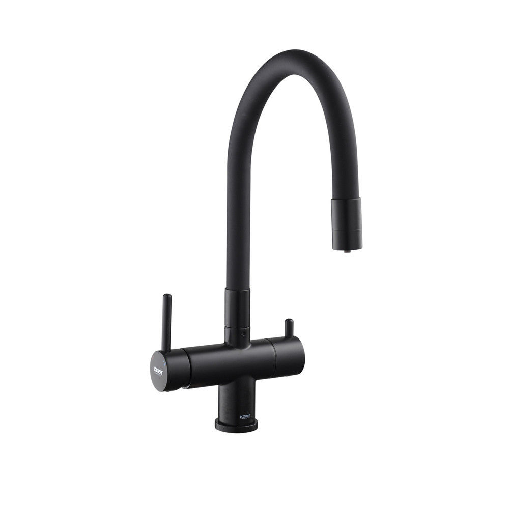 Кухонный смеситель KOER KB-72002-05 с силиконовым изливом и выходом для питьевой воды (KR3384) Харьков - изображение 10