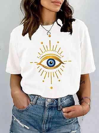 Футболка жіноча з принтом  48 Біла 2664085892 Дніпро