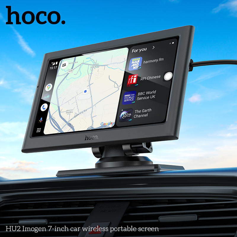 Монітор для авто HOCO HU2 Imogen 7-inch car wireless portable screen Black Одеса - фото 9