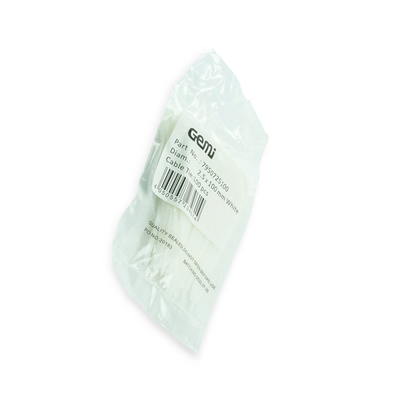 Хомут пластиковый 400 x 7,6 белый norma Мукачево - изображение 1