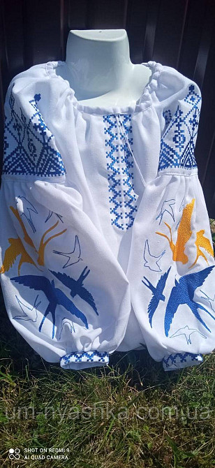 Дитяча натуральна вишита блузка з ластівками Кривий Ріг - фото 6