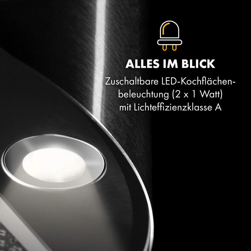 Острівна витяжка Beretta Ø35 см витяжка/рециркуляція 650 м3/год LED-фільтр з активованим вугіллям неіржавка Рівне - фото 6