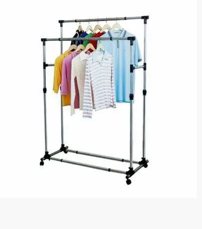 Напольная телескопическая двойная вешалка для одежды Double-Pole BIG, регулировка 720-1300х450х1600 мм Одесса - изображение 4