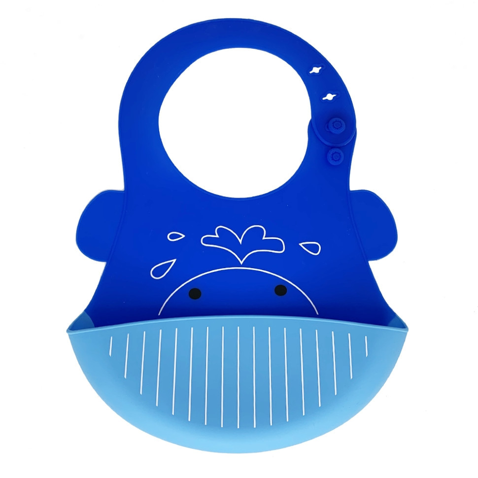 Дитячий слинявчик "Кит" MGZ-0603-6 силіконовий Вінниця - фото 1