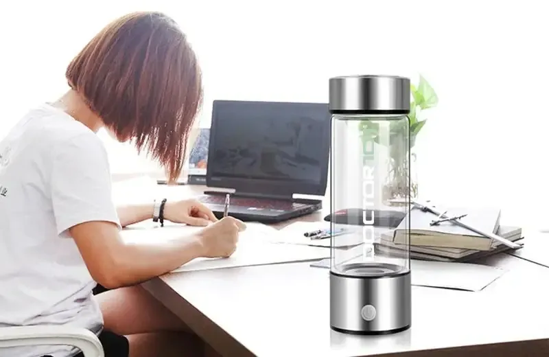 Генератор водневої води Tana. Воднева пляшка із зарядкою від USB, на 450 мл срібляста Дніпро - фото 6