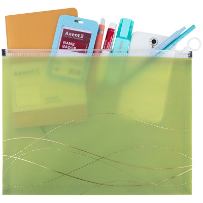 Папка на молнии Axent zip-lock А4 Waves-3 (1497-42-A) Винница - изображение 3