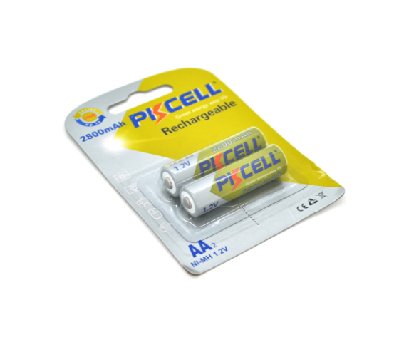 Аккумулятор PKCELL 1.2V AA 2800mAh NiMH Rechargeable Battery, 2 штуки в блистере цена за блистер, Q1 Полтава