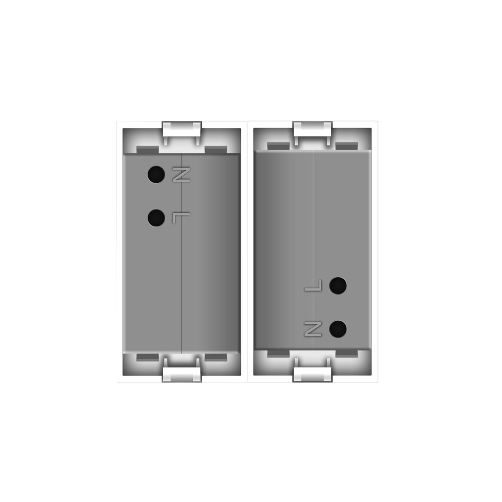 Подвійна розетка USB LIVOLO біла, з блоком живлення 2×USB-A 5V/2.1A, 2×10Вт, модуль (VL-FCUA-2WP) Коломыя - изображение 7