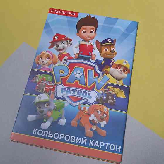 Набір кольоровий картон патруль Київ