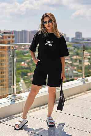 Летний спортивный костюм оверсайз 