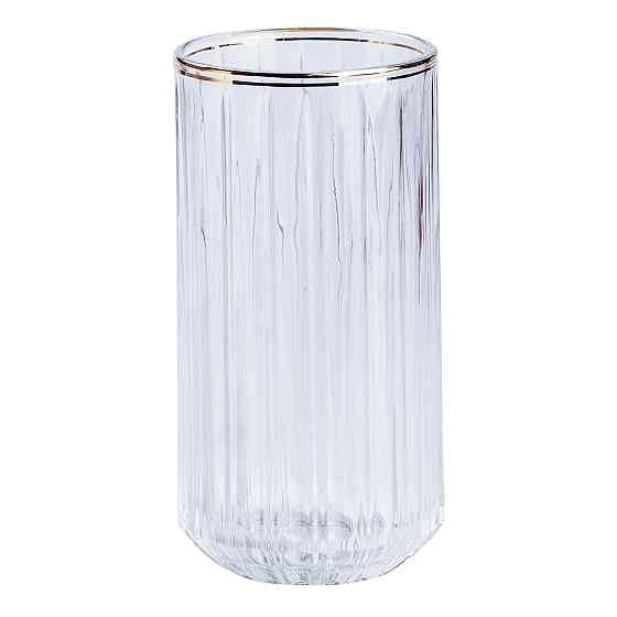 TS Kitchen Набір склянок із 6 штук по 380 мл прозорий із золотим обідком Київ