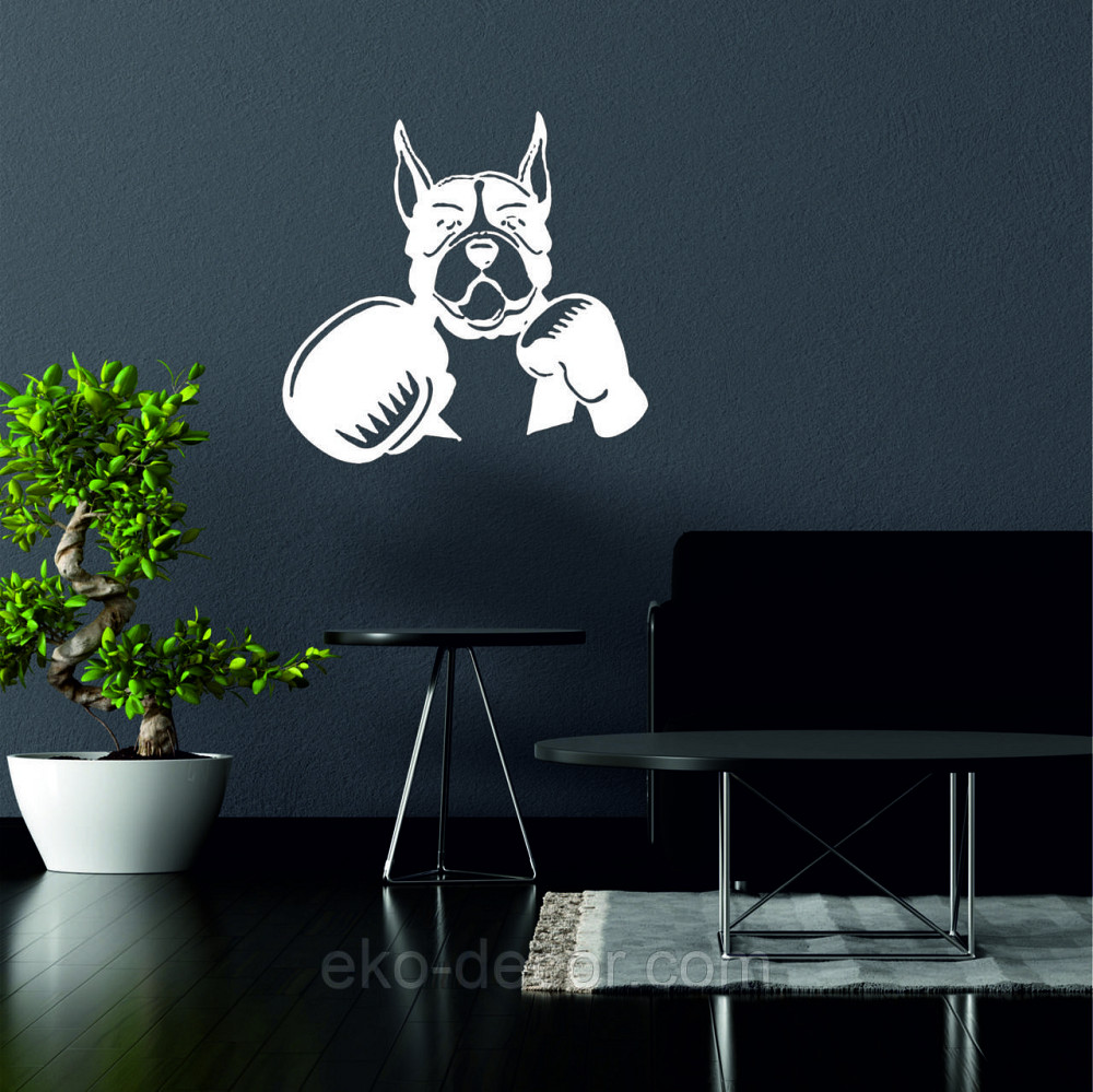 Декоративное настенное Панно «Боксер», Декор на стену 70*67 см, Белый Киев - изображение 2