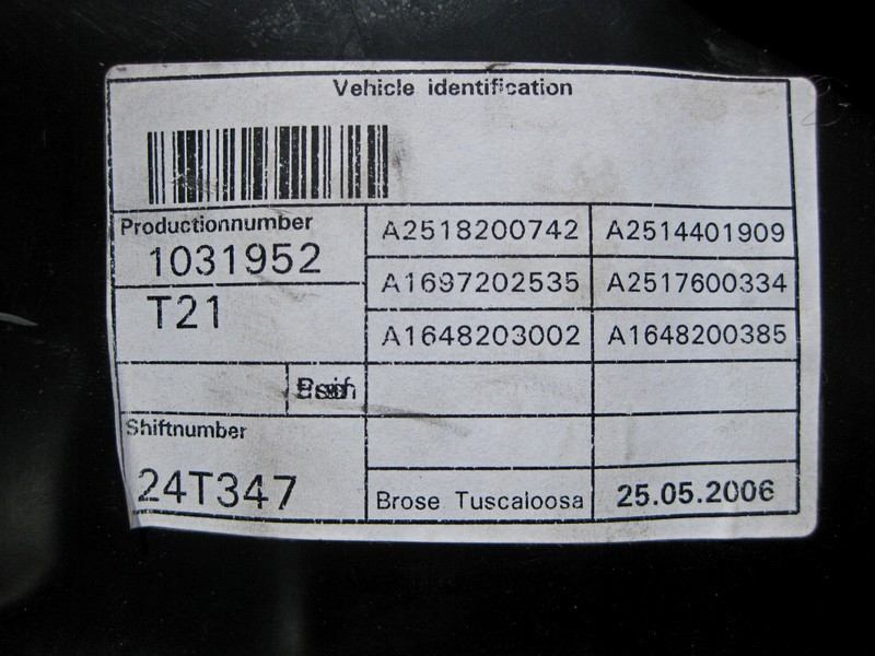 Mercedes-Benz  A2517201579 Склопідйомник передніх лівих дверей R-Class W251 Одеса - фото 3