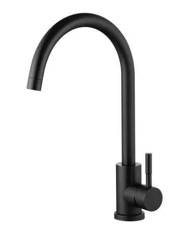 Смеситель для кухни WEZER EKO4A-01-BLACK черный Киев