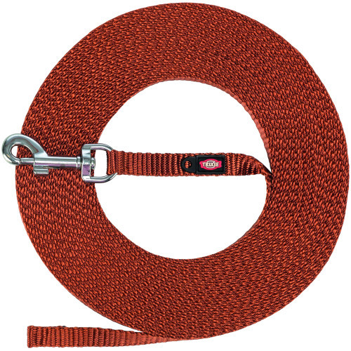 Поводок Trixie Tracking lead для собак экстралегкий XS–S 15 м 10 мм рыжий Киев - изображение 1