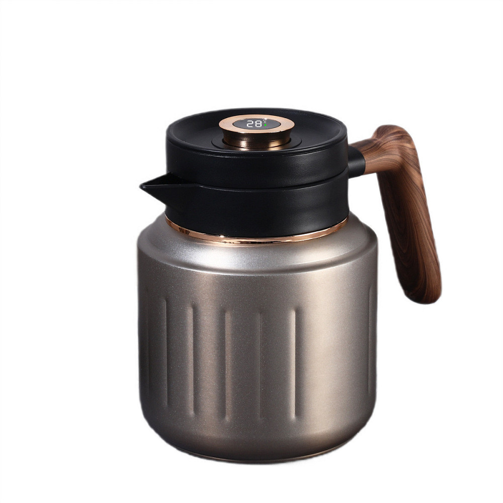 Термос-чайник с индикатором температуры, 1 л, серый Киев - изображение 7