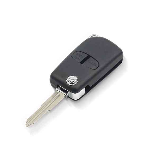 Выкидной ключ заготовка, корпус под чип, 2 кнопки, Mitsubishi NEW, для Pajero, Outlander, ASX Киев