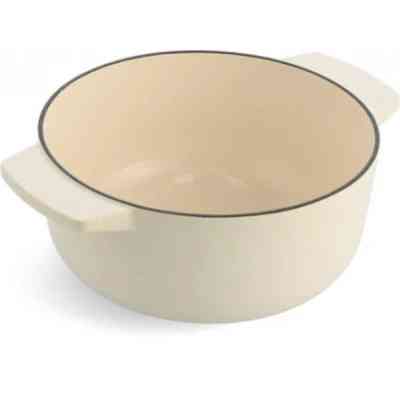 Кастрюля KitchenAid чавунна з кришкою 5,2 л Мигдалевий крем (CC006059-001) Винница