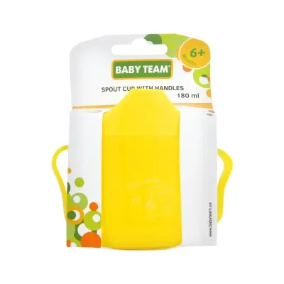 Поильник-непроливайка Baby Team Спаут с ручками 180 мл (4824428050074) Винница - изображение 2