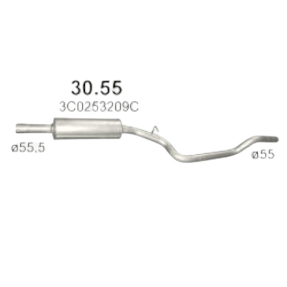 Резонатор автомобіль Фольцваген Passat 1.9D-2.0D Мукачево - фото 1