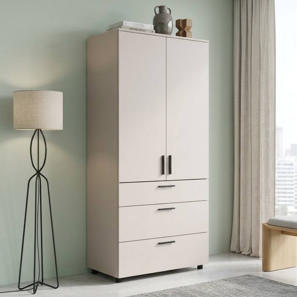 Шкаф для одежды Doros Торн Кашемир 2 ДСП/3Ш (полки) 90х51.6х200 (DRS-012028) Днепр - изображение 1