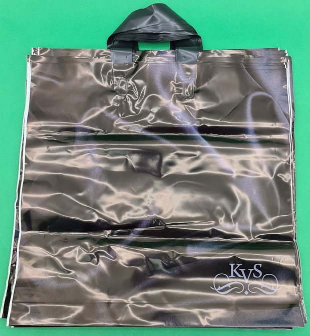 Пакет середній, щільний, ламінований із петльовою ручкою "Блек" (44х43+3) 95 мк КВС (50 шт) Харків - фото 3