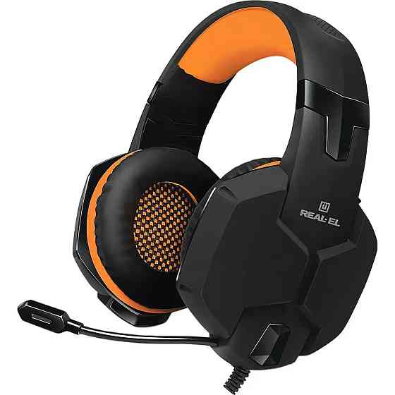 Гарнітура REAL-EL GDX-7700 Black/Orange ( Помаранчевий ) Харьков