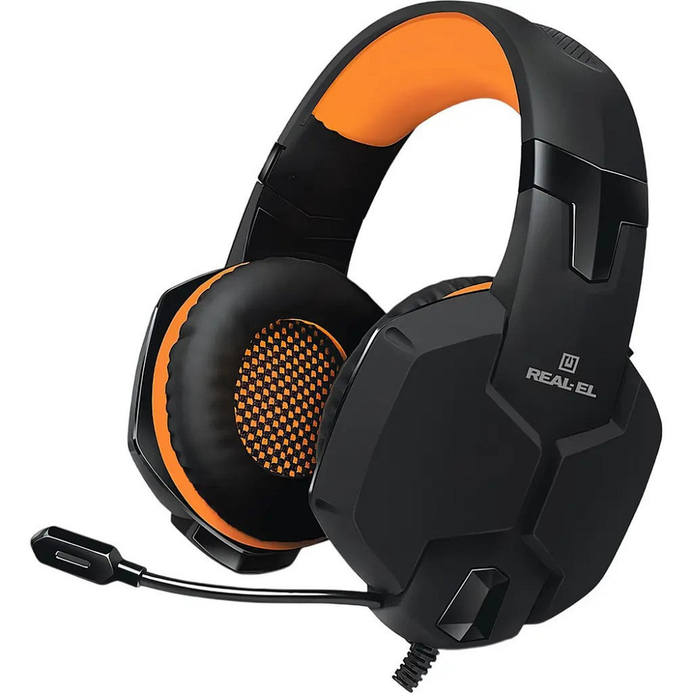 Гарнітура REAL-EL GDX-7700 Black/Orange ( Помаранчевий ) Харьков - изображение 1