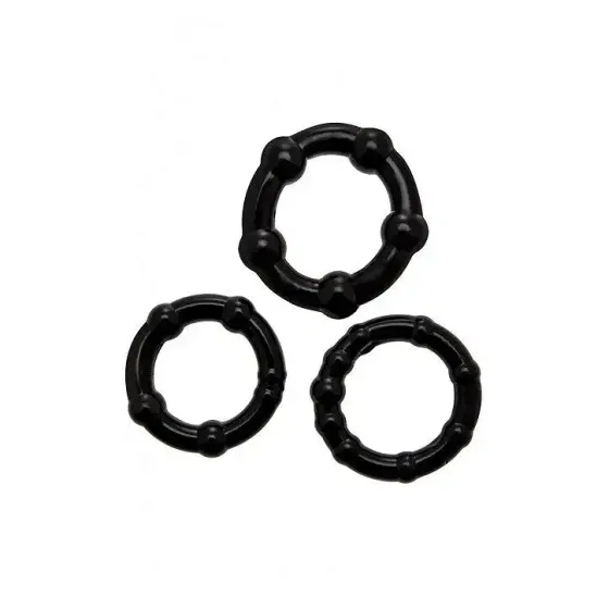 Набір ерекційних кілець Wooomy Babooom cockring set, 3 розміри, відмінно тягнуться Львів