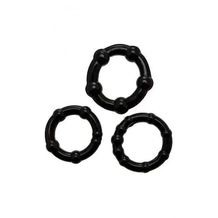 Набір ерекційних кілець Wooomy Babooom cockring set, 3 розміри, відмінно тягнуться Львів - фото 1