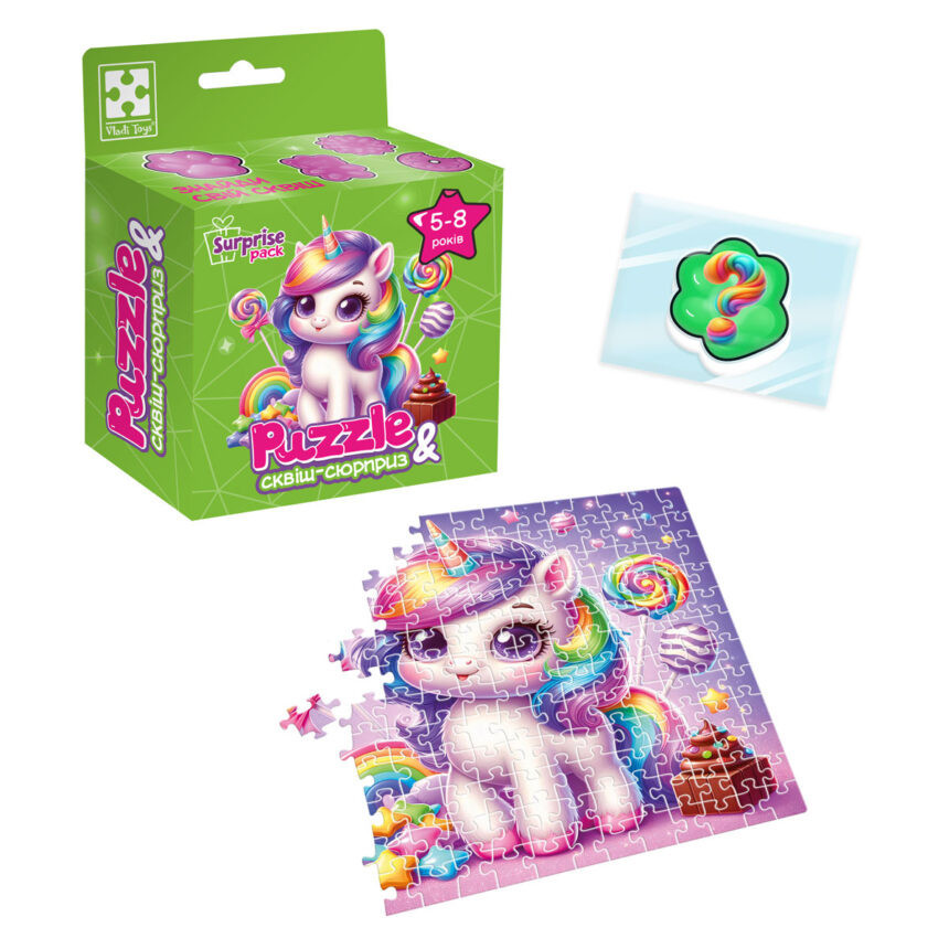 Дитячі пазли з сюрпризом "Єдиноріжка"2 VT8030-02, 180 деталей Вінниця - фото 2