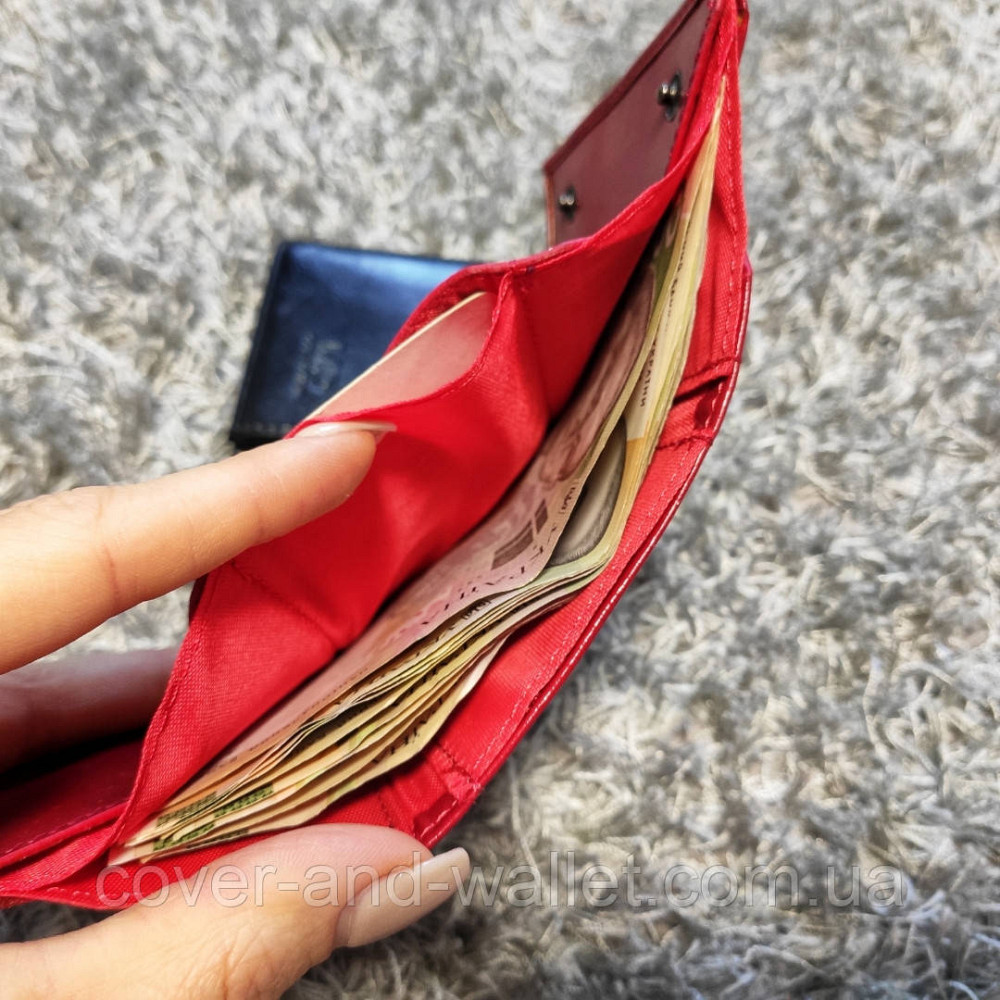 Маленький женский кошелёк красного цвета MD 610 Киев - изображение 5