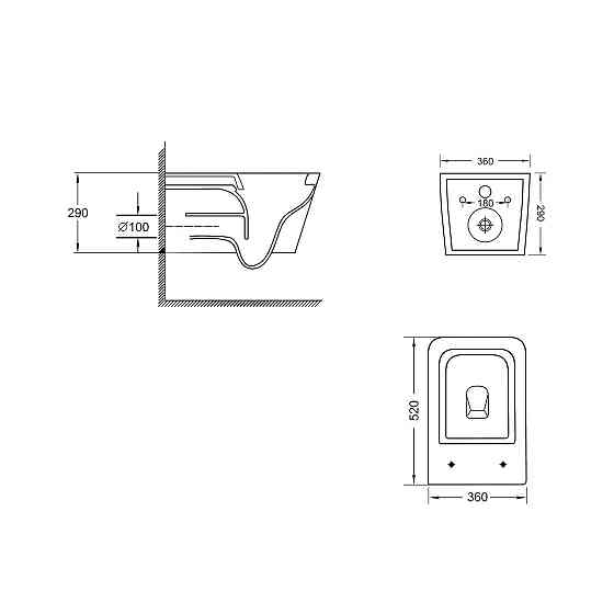 Унитаз подвесной Qtap Crow Ultra Quiet безободковый с сиденьем Soft-close QT05335170W Киев