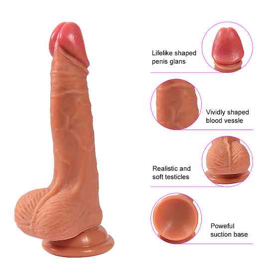 Фалоімітатор "Diego penis", тілесний Sex Aura Київ